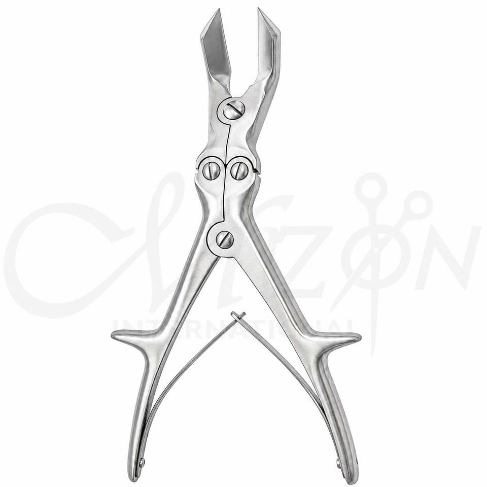 Mizon International Bone Cutters featuring precision cutting edges, surgical-grade stainless steel construction, ergonomic professional handles, and reusable design for controlled bone cutting, trimming, and removal during orthopedic and trauma procedures.