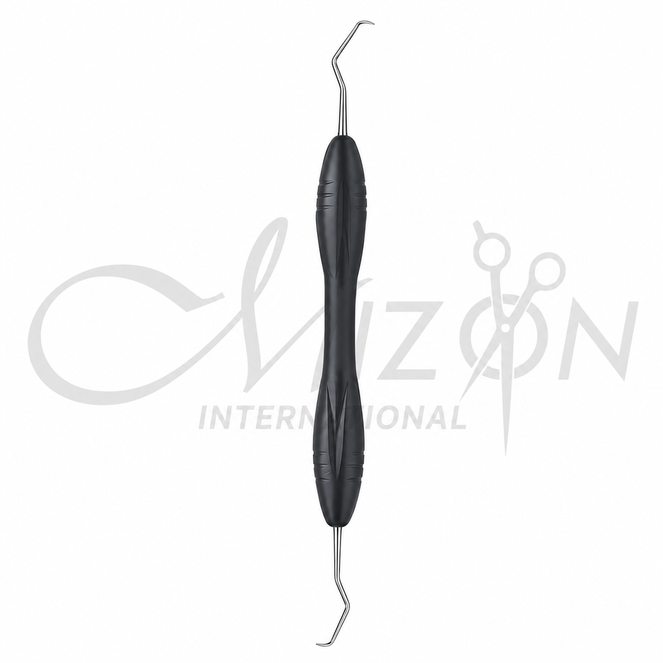 Mizon International Dental Sickle Scaler featuring Premium Medical-Grade Surgical Stainless Steel Construction, Precision Sickle Working Tip, Ergonomic Textured Non-Slip Handle, Satin Anti-Glare Finish, Professional Dental Instrument for Plaque, Tartar & Supragingival Calculus Removal, Preventive Dentistry, Periodontal Therapy, and General Dental Practice.
