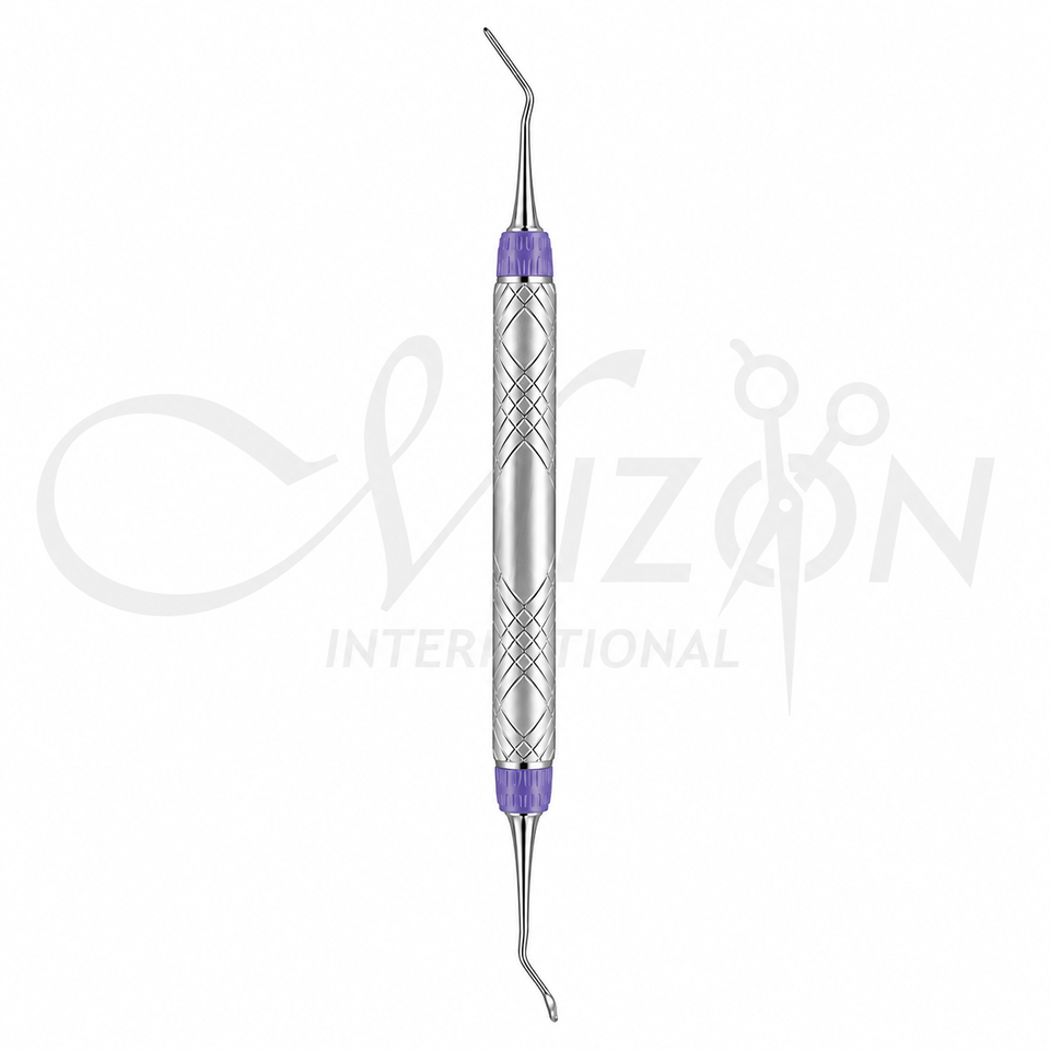 Mizon International Dental Sickle Scaler featuring Premium Medical-Grade Surgical Stainless Steel Construction, Precision Sickle Working Tip, Ergonomic Knurled Non-Slip Handle, Satin Anti-Glare Finish, Professional Dental Instrument for Plaque, Tartar & Supragingival Calculus Removal, Preventive Dentistry, Periodontal Therapy, and General Dental Procedures.