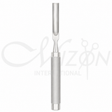  Mizon International 11 Inch Bone Gouge 1/4 Inch Curved featuring a curved precision working end, durable surgical-grade stainless steel construction, ergonomic handling, and professional orthopedic design.