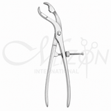 Mizon International 11 Inch Verbrugge Bone Holding Forceps featuring precision bone-grasping jaws, durable stainless steel construction, extended 11-inch design, and ergonomic professional handling for orthopedic procedures.