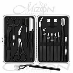 16PCS Eyebrow Kit | Precision Tweezers for Women & Men | Mizon