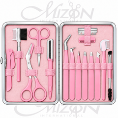 17-in-1 Eyebrow Kit | Precision Tweezers & Facial Grooming Tools | Mizon