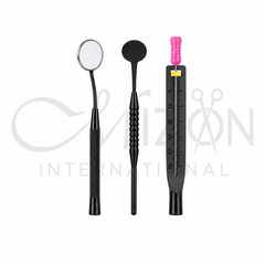 3-in-1 Mouth Mirror with Tongue Depressor & Ruler | Dental Diagnostic Instrument | Mizon International