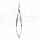 4.5 Inch Curved Stainless Steel Squeeze Scissors Surgical Instrument by Mizon International