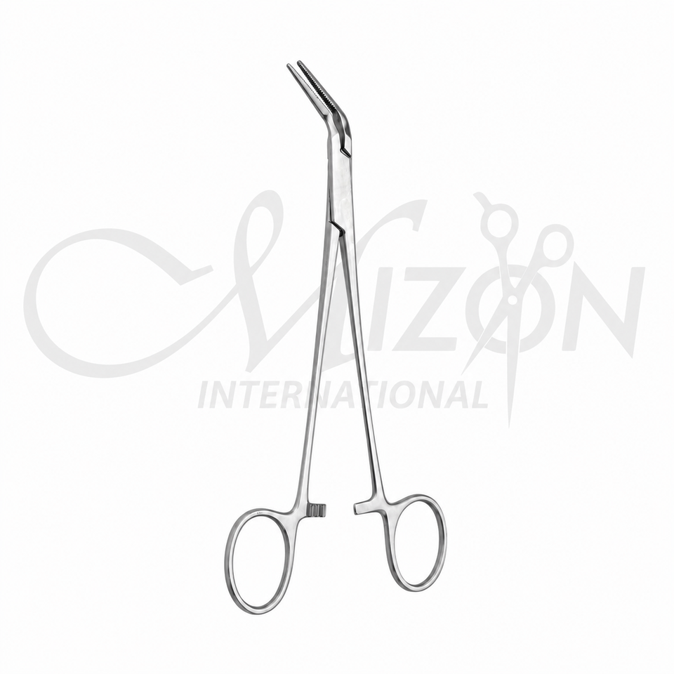 45 Degree Splinter Forcep Stainless Steel Angled Serrated Surgical Forceps by Mizon International
