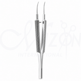 4 Girard Fine Tying Forceps Curved Stainless Steel Microsurgical Forceps by Mizon International