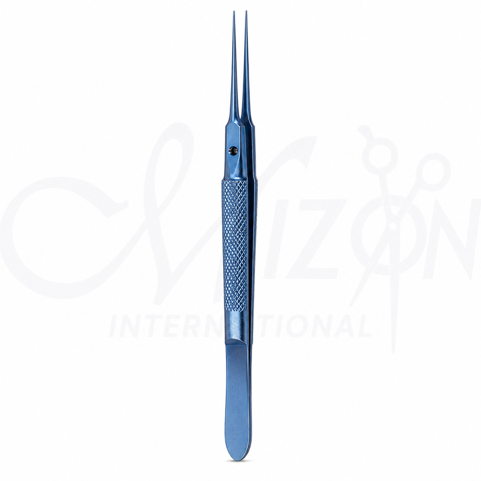 4 Girard Fine Tying Forceps Straight Titanium Microsurgical Forceps by Mizon International
