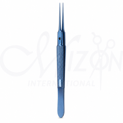 4 Girard Fine Tying Forceps Straight Titanium 11.5 cm | Microsurgical Titanium Forceps | Mizon International