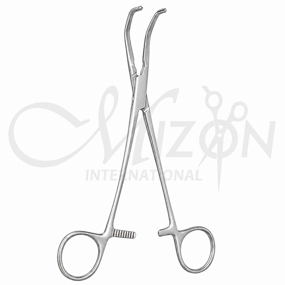 7 3/4 Inch DeBakey Tangential Occlusion Clamp 3.5 cm Stainless Steel Vascular Surgical Instrument by Mizon International