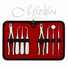 8 Pcs Dental Extraction Forceps & Elevator Set | Mizon International