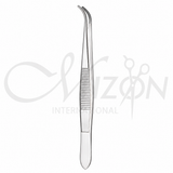 Curved Adson Tissue Forceps with 1x2 Teeth – Stainless Steel Surgical Instrument