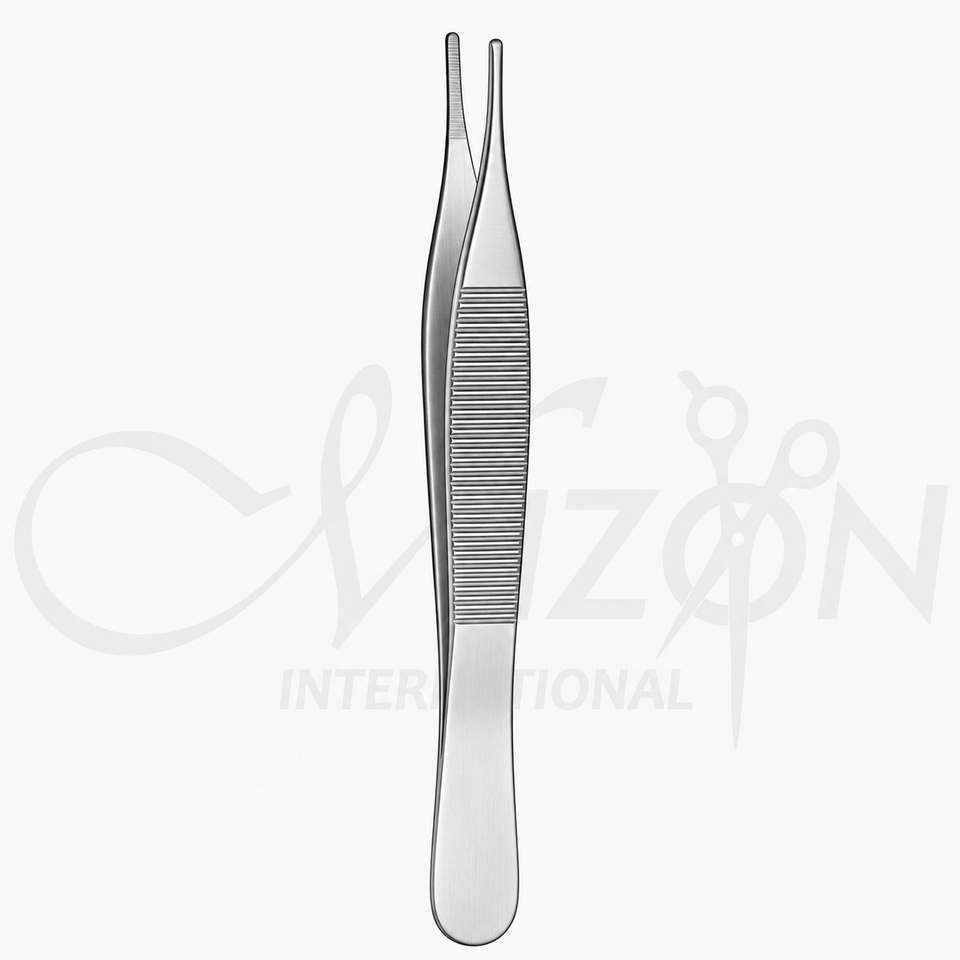 Adson Tissue Forceps Serrated Surgical Dressing Forceps by Mizon International