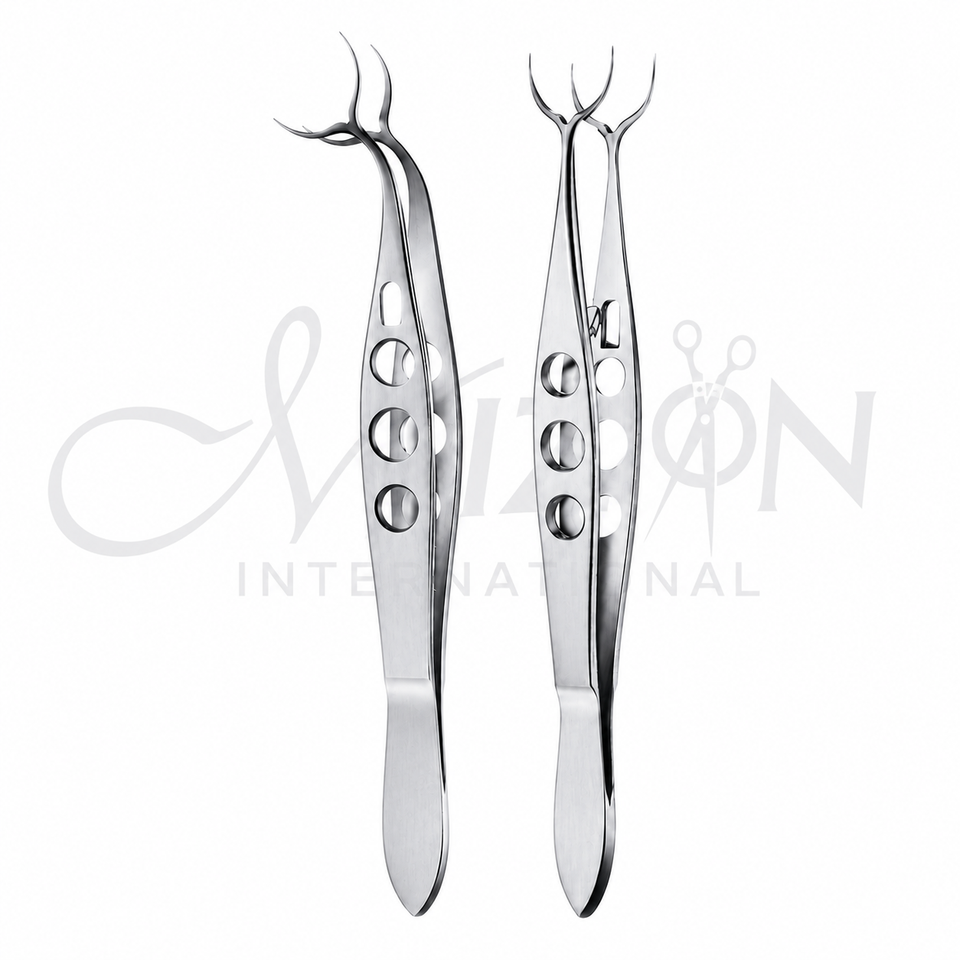 Arrowsmith Coneoscleral Forceps 10.5 cm Stainless Steel Ophthalmic Surgical Forceps by Mizon International
