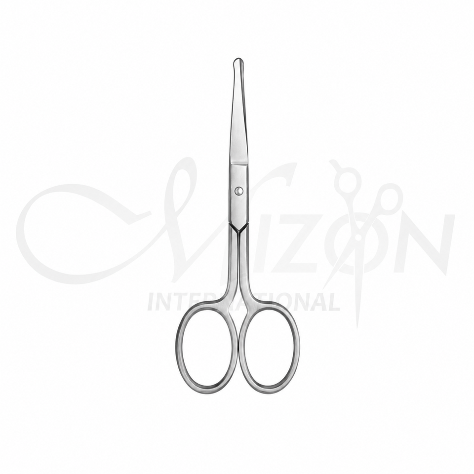 Baby Nail Safety Scissors Stainless Steel Rounded Tip Infant Nail Cutter by Mizon International