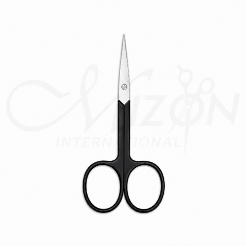 Black Titanium Baby Nail Scissors Curved Precision Infant Nail Cutter by Mizon International