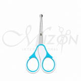 Baby Nail Scissors Stainless Steel Rounded Tip Safety Nail Cutter for Infant Grooming by Mizon International