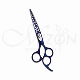 Barber and Dressing Beauty Scissors 5.5 Inch Titanium Coated Stainless Steel Hair Cutting Scissors by Mizon International