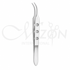 Bishop-Harmon Curved Tissue Forceps | Curved 1×2 Ophthalmic Tissue Forceps | Mizon International