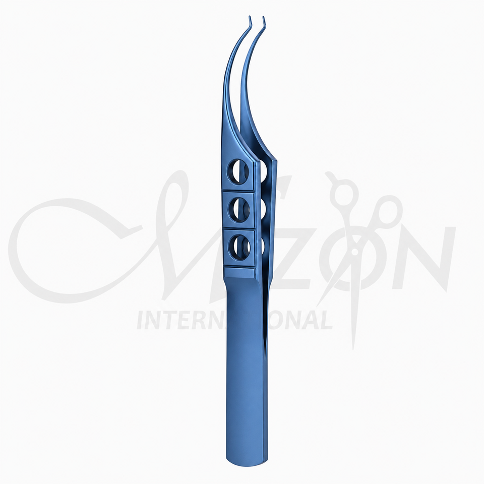 Bishop-Harmon Forceps Titanium 1×2 Teeth Ophthalmic Surgical Instrument by Mizon International