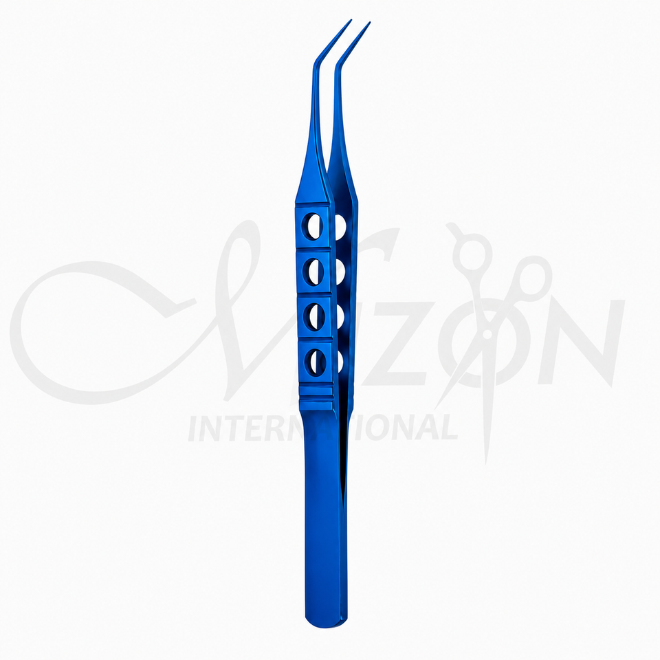 Bishop-Harmon Forceps 9 cm Titanium 1×2 Teeth Ophthalmic Surgical Forceps by Mizon International