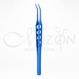 Mizon Bishop-Harmon 9cm titanium forceps with 1x2 teeth and ergonomic handle
