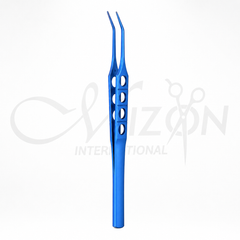 Bishop-Harmon Forceps 9 cm 1×2 Teeth Titanium | Ophthalmic Titanium Forceps | Mizon International