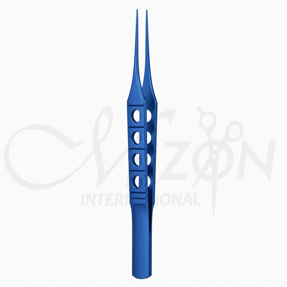 Bishop-Harmon Forceps Fine Titanium Flat Handle Ophthalmic Surgical Instrument by Mizon International