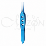 Bishop-Harmon Iris Forceps Titanium 9 cm 1×2 Teeth Ophthalmic Surgical Instrument by Mizon International