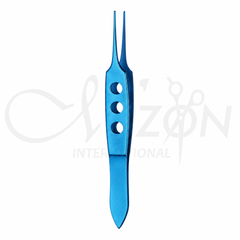 Bishop-Harmon Iris Forceps Titanium 9 cm | Titanium 1×2 Ophthalmic Forceps | Mizon International