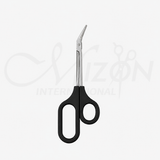 Black Baby Nail Safety Scissors Stainless Steel Serrated Tip Infant Nail Cutter by Mizon International