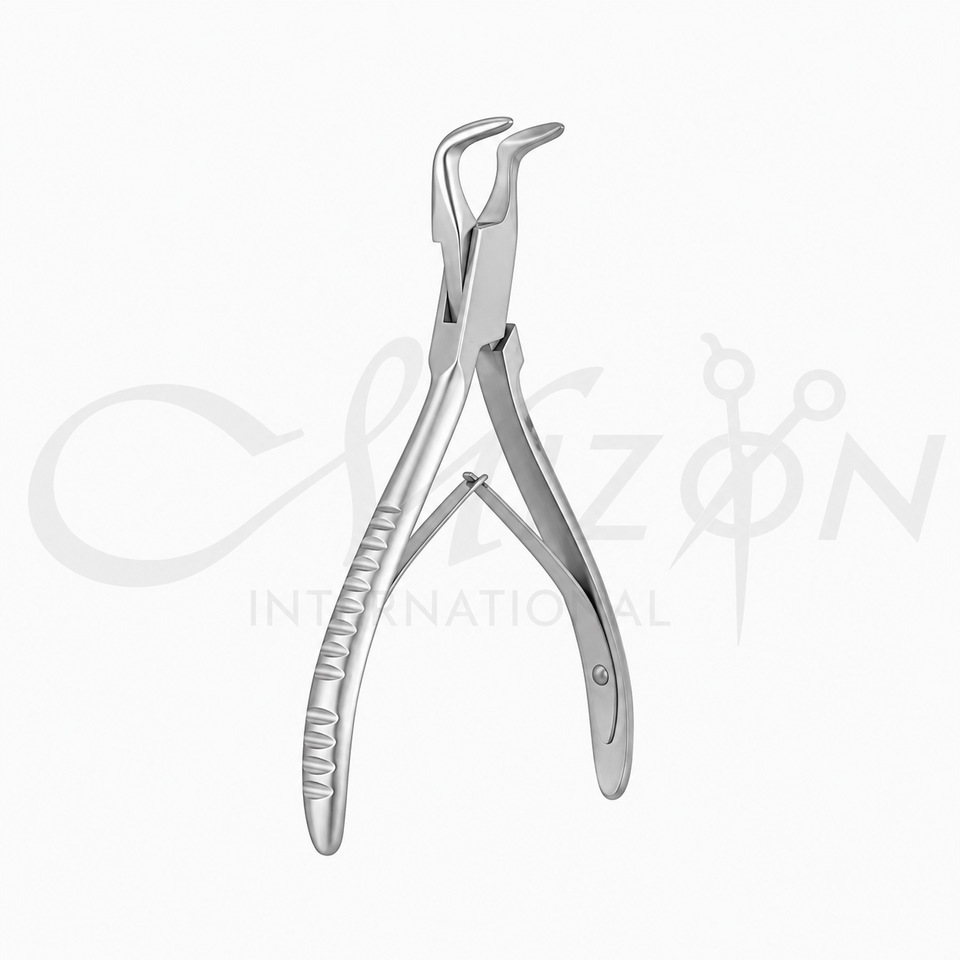 Mizon International Blumenthal Bone Rongeurs featuring precision bone-cutting and grasping jaws, surgical-grade stainless steel construction, ergonomic handles, and professional reusable design for orthopedic and trauma procedures.
