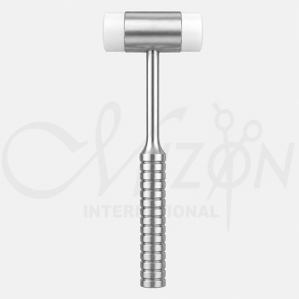 Mizon International Bone Mallet featuring balanced surgical construction, durable stainless steel material, ergonomic professional handling, and precision design for orthopedic and trauma procedures.