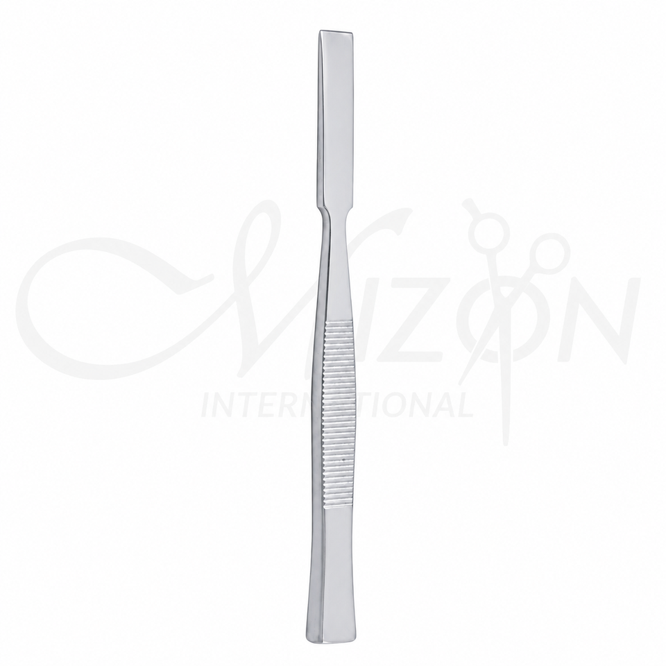 Mizon International Bone Osteotomes featuring precision bone-working edges, durable surgical-grade stainless steel construction, ergonomic handling, and reusable professional design for orthopedic surgical procedures.