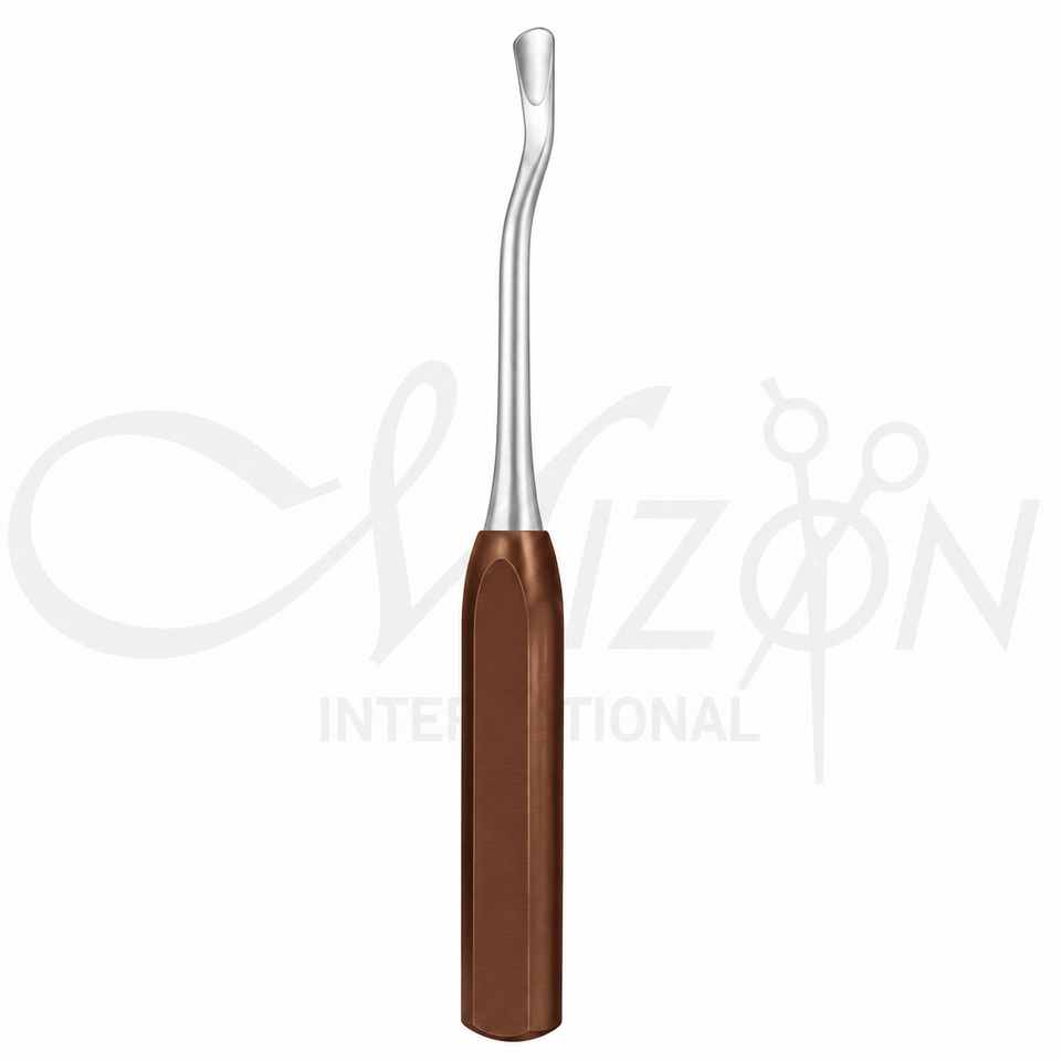 Mizon International Bone Gouges featuring precision bone-gouging working ends, durable surgical-grade stainless steel construction, ergonomic handling, and professional orthopedic design.