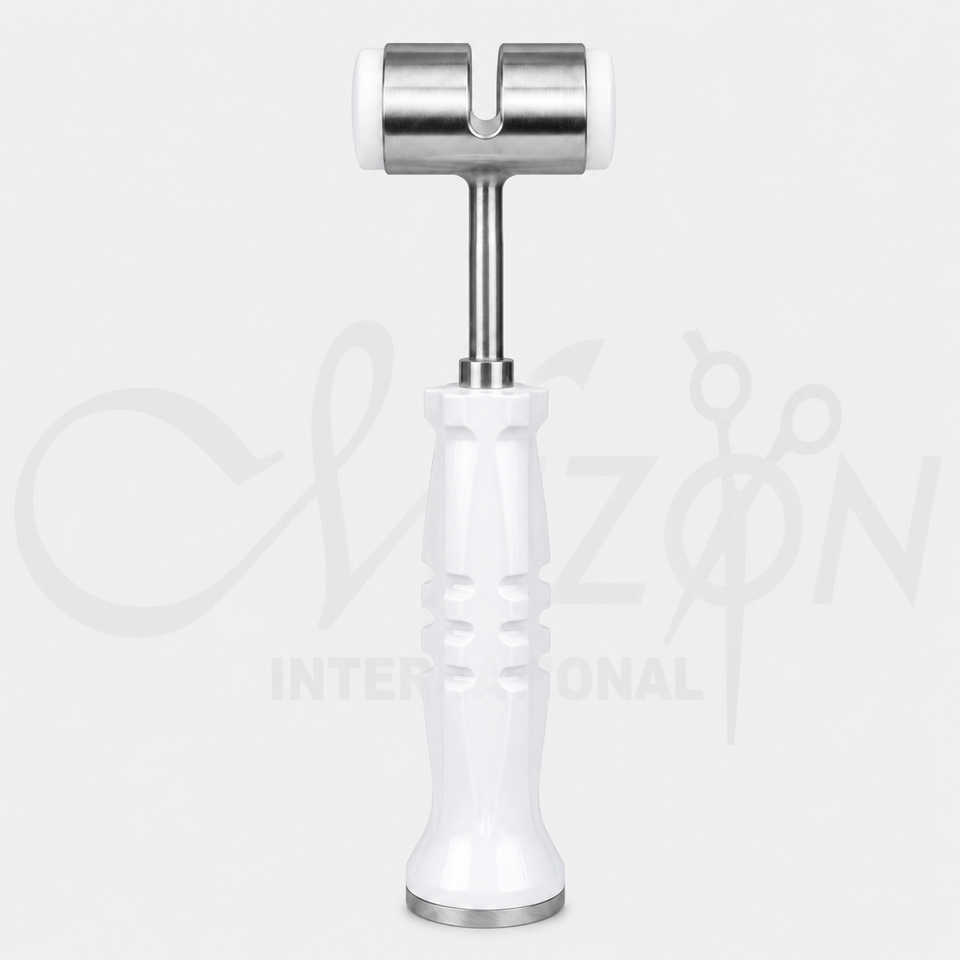Mizon International Bone Mallet featuring balanced surgical construction, durable stainless steel material, ergonomic professional handling, and precision design for orthopedic and trauma procedures.