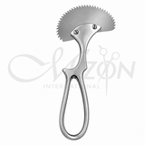 Mizon International Bone Saw Angled 6 inch with sharp serrated blade orthopedic surgical instrument
