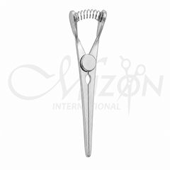 Bulldog Shunt Clamp Angled Titanium 11.5 cm | Non-Crushing Vascular Clamp | Mizon International