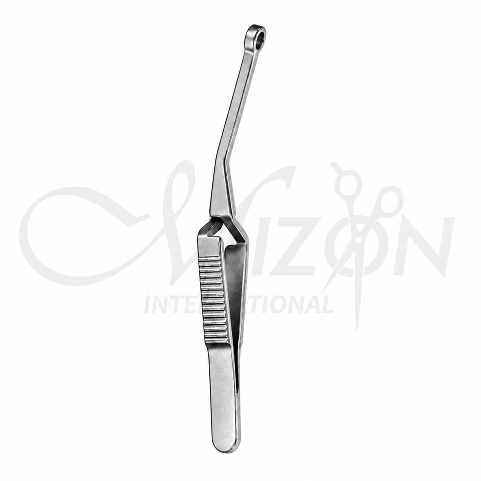 Bulldog Shunt Clamp Titanium 7.5 cm with atraumatic non-crushing jaws for vascular and shunt occlusion made from premium titanium by Mizon International.