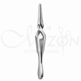 Bulldog Vascular Clamp made from premium stainless steel with serrated jaws and strong spring-action mechanism for atraumatic vascular occlusion by Mizon International.