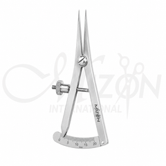 Mizon International Castroviejo Curved Caliper 12.5 cm | Premium Surgical Stainless Steel Ophthalmic