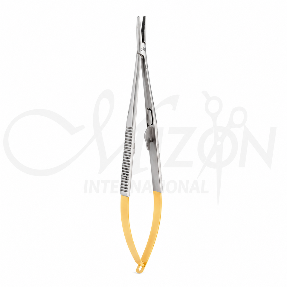 Castroviejo Needle Holder Tungsten Carbide Spring Handle 14 cm Stainless Steel by Mizon International