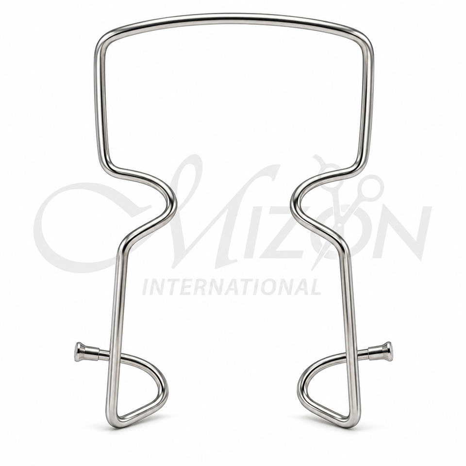 Mizon International Cheek Retractor featuring a professional dental retractor design for controlled cheek and oral soft tissue retraction, improved oral access, enhanced clinical visibility, and use in dental, orthodontic, restorative, and oral surgical procedures.