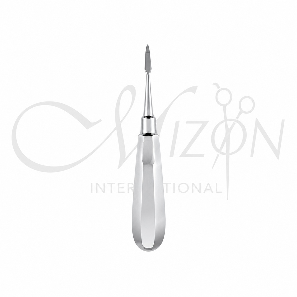 Mizon International Cogswell A Elevator featuring Premium Medical-Grade Surgical Stainless Steel Construction, Thin Precision Elevator Tip, Ergonomic Textured Non-Slip Handle, Satin Finish, Professional Dental Root Elevator for Tooth Luxation, Root Elevation, Tooth Extraction, Oral Surgery, and Periodontal Procedures