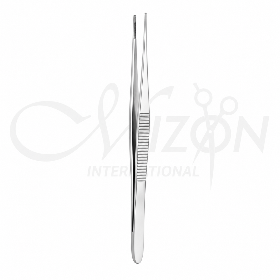 Columella Clamps 10CM Stainless Steel Surgical Forceps with Serrated Tips by Mizon International