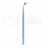 Mizon International stainless steel corneal marker ophthalmology instrument with angled precision tip and textured ergonomic handle