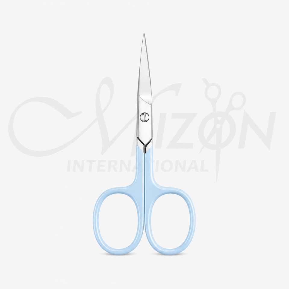 Credo Pop Art Nail Scissors Stainless Steel Precision Manicure Tool with Blue Handle by Mizon International
