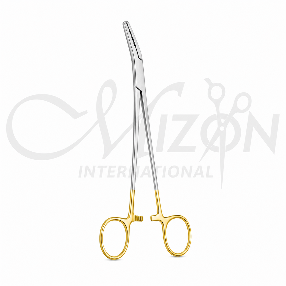 Curved Splinter Remover Forceps Stainless Steel Serrated Surgical Forceps by Mizon International