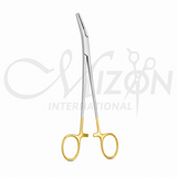 Curved Splinter Remover Forceps Stainless Steel Serrated Surgical Forceps by Mizon International