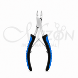 Professional Cuticle Cutter Non-Slip Nail Nippers Stainless Steel Manicure Tool with Ergonomic Grip by Mizon International